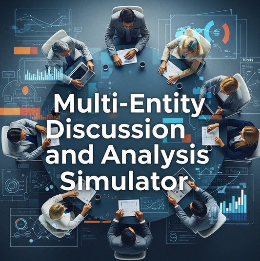Multi-Entity Discussion and Analysis Simulator