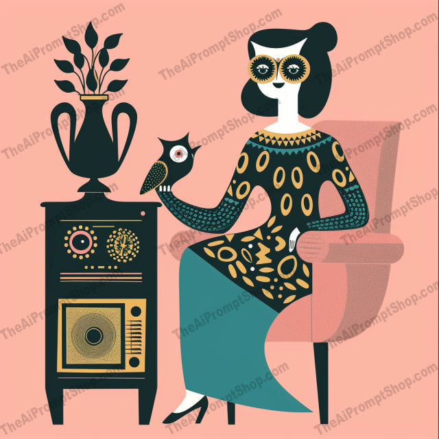 Retro Futuristic Character Illustrations AI MidJourney Image Prompt, 9413 Character Art, midjourney, retro, futuristic, character, illustration, vintage, whimsical, robot, alien, mid-century, modern, nostalgic, minimalist, art, creative, unique, colorful, design, fantasy, surreal, expression, Midjourney, Ai, Ai Image Prompt, Image Prompt, Prompt