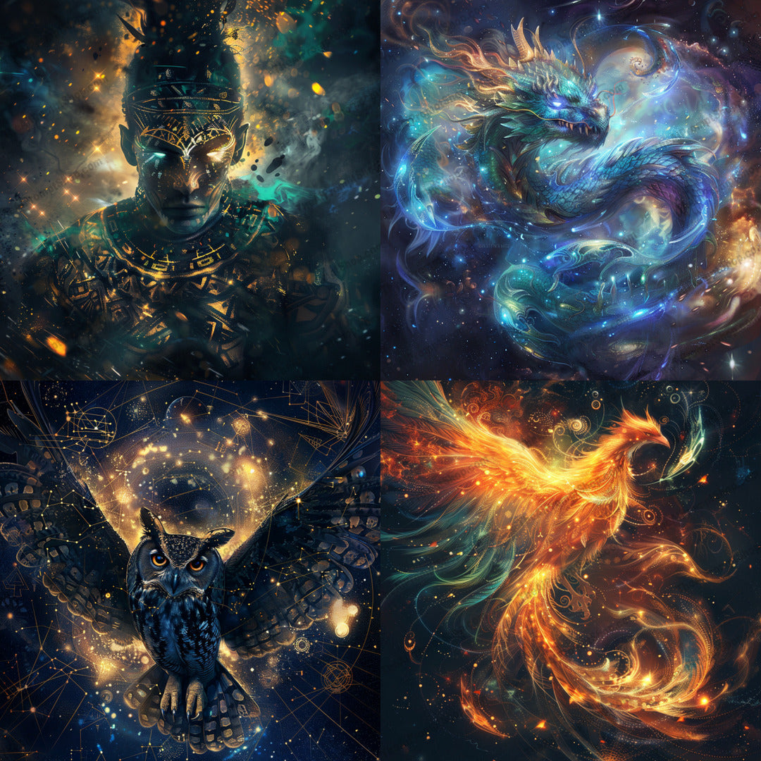 Fantasy Cosmic Art AI MidJourney Image Prompt, 8157