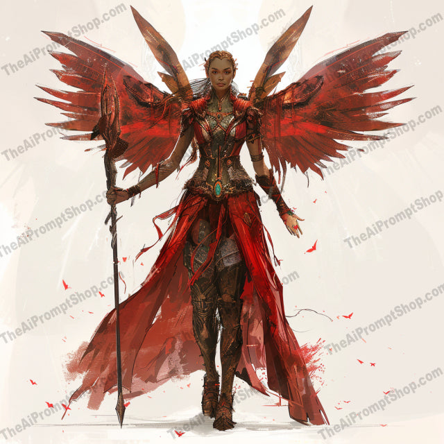Epic Angel Warriors AI MidJourney Image Prompt, 9549 Character Art, midjourney, angel, warrior, fantasy, armor, wings, divine, epic, majestic, battle, sword, magic, heavenly, heroic, swordswoman, knight, celestial, red, blue, purple, white, Midjourney, Ai, Ai Image Prompt, Image Prompt, Prompt