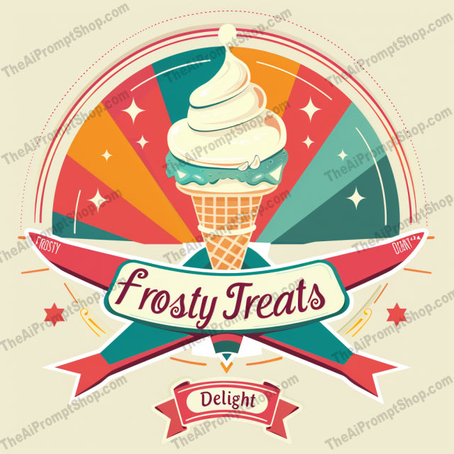 Vintage Ice Cream Labels AI MidJourney Image Prompt, 9095 Food, midjourney, vintage, ice cream, label, retro, nostalgic, sweet treats, dessert, creamy delight, food illustration, branding, logo, badge, emblem, cream cone, colorful, classic design, confectionery, food art, product packaging, ice cream cone, Midjourney, Ai, Ai Image Prompt, Image Prompt, Prompt