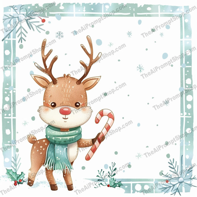 Cute Holiday Characters AI MidJourney Image Prompt, 8814 Animation & Cartoons, midjourney, holiday, gingerbread man, penguin, polar bear, reindeer, Christmas, festive, winter, holiday accents, snowy elements, cute characters, holiday spirit, cheerful illustration, holiday decor, festive animals, holiday artwork, holiday decorations, winter cheer, Santa hat, candy cane, Midjourney, Ai, Ai Image Prompt, Image Prompt, Prompt