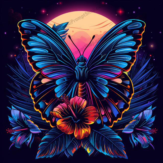 Neon Nature AI MidJourney Image Prompt, 9083 Animals, midjourney, neon, nature, bird, butterfly, lizard, tree, flowers, glow, colorful, vibrant, illustration, art, design, celestial, fantasy, flora, fauna, night, jungle, exotic, Midjourney, Ai, Ai Image Prompt, Image Prompt, Prompt