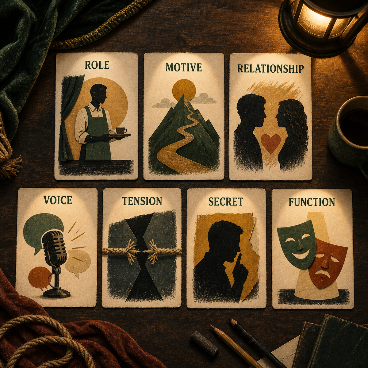 Supporting Character Generator overview of the details used to shape the output