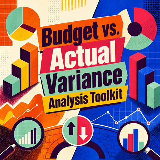 Budget vs. Actual Variance Analysis Toolkit editorial cover.
