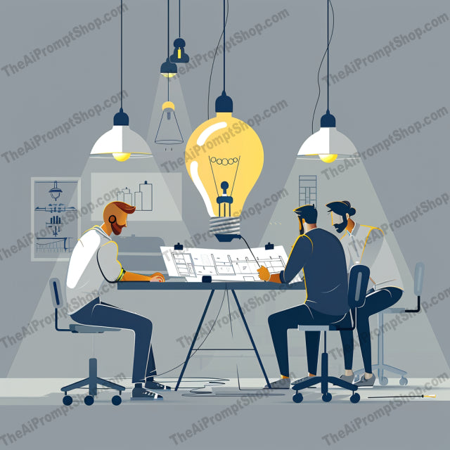 Creative Workspace Vibes AI MidJourney Image Prompt, 9123 Mockups - Interior Design, midjourney, workspace, creative, office, collaboration, lighting, modern, productivity, illustration, design, work culture, teamwork, graphic, stylish, creative industry, informal, modern office, collaborative space, creative team, unique lighting, artists, creativity, Midjourney, Ai, Ai Image Prompt, Image Prompt, Prompt