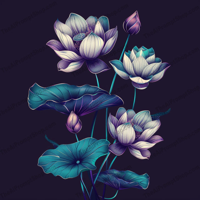 Vibrant Floral Art AI MidJourney Image Prompt, 9621 — A stunning floral art piece showcasing the beauty of nature with vivid, lifelike details — product preview image 2