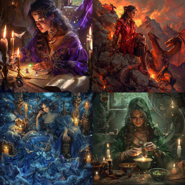 Fantasy enchantment illustration in a magical style created from an AI image prompt.