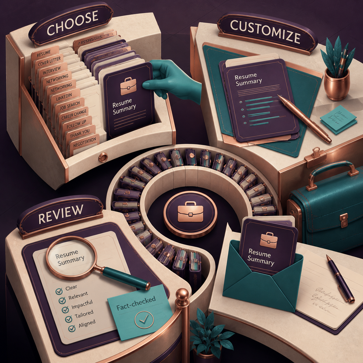 Career & Job Search Prompt Library | Applications, Interviews & Growth choose, customize, review, and use method