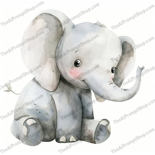 Cute Baby Animals AI MidJourney Image Prompt, 8669 Animals, midjourney, cute, baby animals, watercolor, elephant, giraffe, lion, panda, illustration, adorable, gentle colors, charming expressions, kids room decor, nursery art, animal art, children's illustration, soft colors, watercolor animals, cartoon animals, playful, sweet animals, Midjourney, Ai, Ai Image Prompt, Image Prompt, Prompt