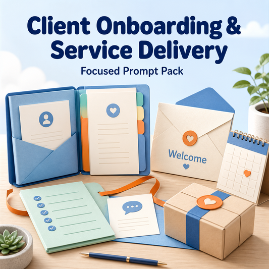 Client Onboarding and Service Delivery Focused Prompt Pack cover