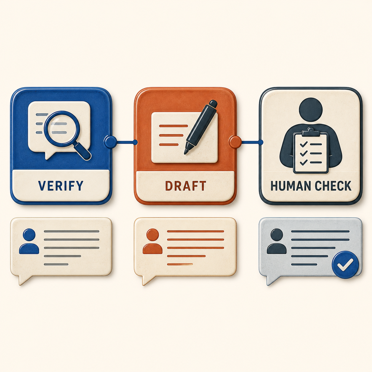 Customer Review Response Generator | AI Prompt Tool illustrated planning method