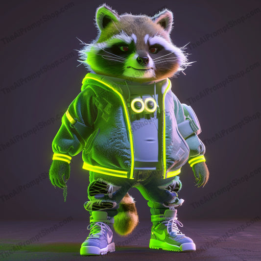 Anthropomorphic Animal Characters in Urban Outfits AI MidJourney Image Prompt, 8806 Animals, midjourney, anthropomorphic, animal characters, urban outfits, stylized, raccoon, dragon, fox, koala, edgy clothing, fashionable, modern street style, fantasy, unique personalities, detailed, attitude, character design, urban fashion, animal art, cool animals, stylish characters, Midjourney, Ai, Ai Image Prompt, Image Prompt, Prompt