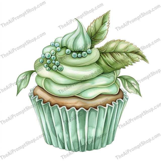 Elegant Cupcake Creations AI MidJourney Image Prompt, 8013