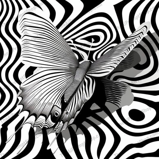 Hypnotic AI MidJourney Image Prompt, 8005abstract, black and white, chameleon, detailed illustration, dynamic, frog, graphic design, hypnotic, intricate, line art, lizards, midjourney, optical illusion, patterns, psychedelic art, reptiles, snake, surreal, trippy, visual art