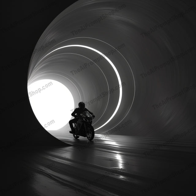 Monochrome Vehicles in Tunnel AI MidJourney Image Prompt, 8689 Futuristic, midjourney, monochrome, vehicles, tunnel, modern, futuristic, light and shadow, motion, depth, sophistication, sleek, stylized, vehicle, car, motorcycle, bicycle, train, transportation, minimalist, artistic, high-contrast, Midjourney, Ai, Ai Image Prompt, Image Prompt, Prompt