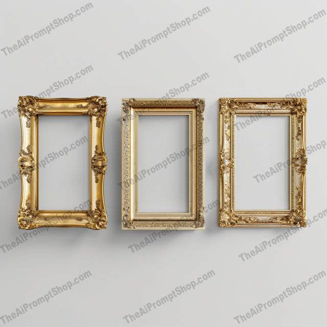 Elegant Ornate Frames AI MidJourney Image Prompt, 8969 Mockups - Products, midjourney, ornate frames, elegant design, sophisticated decor, gold frames, silver frames, rustic wood frames, intricate designs, interior decoration, vintage style, baroque frames, antique frames, decorative frames, wall art, old-fashioned frames, luxurious decor, classic design, artistic frames, home decor, vintage frames, stylish frames, Midjourney, Ai, Ai Image Prompt, Image Prompt, Prompt