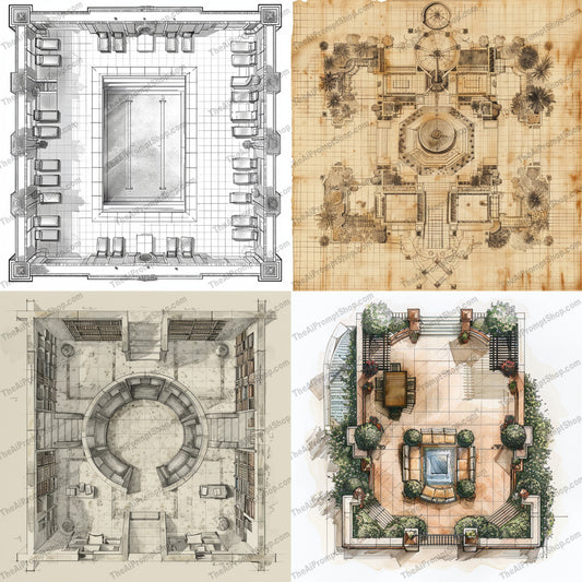 Isometric Architectural Drawing AI MidJourney Image Prompt, 9174 Isometrics & Icons, midjourney, isometric, architectural, drawing, intricate, designs, modern, classical, structures, line work, shading, depth, dimension, architecture, building plans, artistic, technical drawing, blueprint, sketch, illustration, urban planning, Midjourney, Ai, Ai Image Prompt, Image Prompt, Prompt