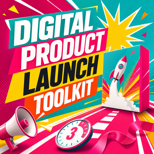 Digital product launch toolkit for shaping, packaging, sharing, and delivering a digital product.