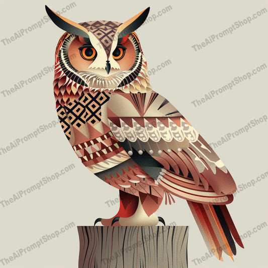 Geometric Bird Art AI MidJourney Image Prompt, 8205abstract, art collection, bird art, bird illustration, collectible, colorful, contemporary decor, decorative art, elegant, geometric art, home decor, intricate patterns, modern design, modern illustration, nature art, statement piecemidjourney, stylish, vibrant colors, visual art, whimsical