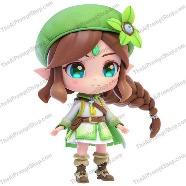 Fantasy Themed Chibi Characters AI MidJourney Image Prompt, 8373