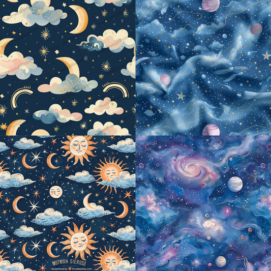 Whimsical Night Sky AI MidJourney Image Prompt, 9003 Landscapes & Paintings, midjourney, night sky, clouds, stars, moon, planets, celestial, whimsical, dreamy, ethereal, mystical, serene, galaxy, universe, space, heavens, nighttime, peaceful, fantasy, cosmos, starry sky, Midjourney, Ai, Ai Image Prompt, Image Prompt, Prompt