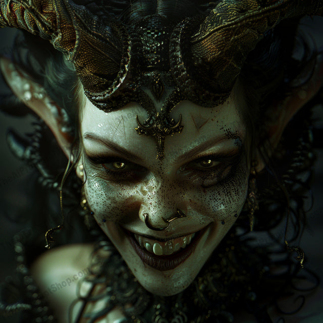 AI MidJourney Image Prompt, Gothic Siren Portraits, 4835