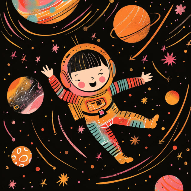 Adventures of Space Kids AI MidJourney Image Prompt, 8181