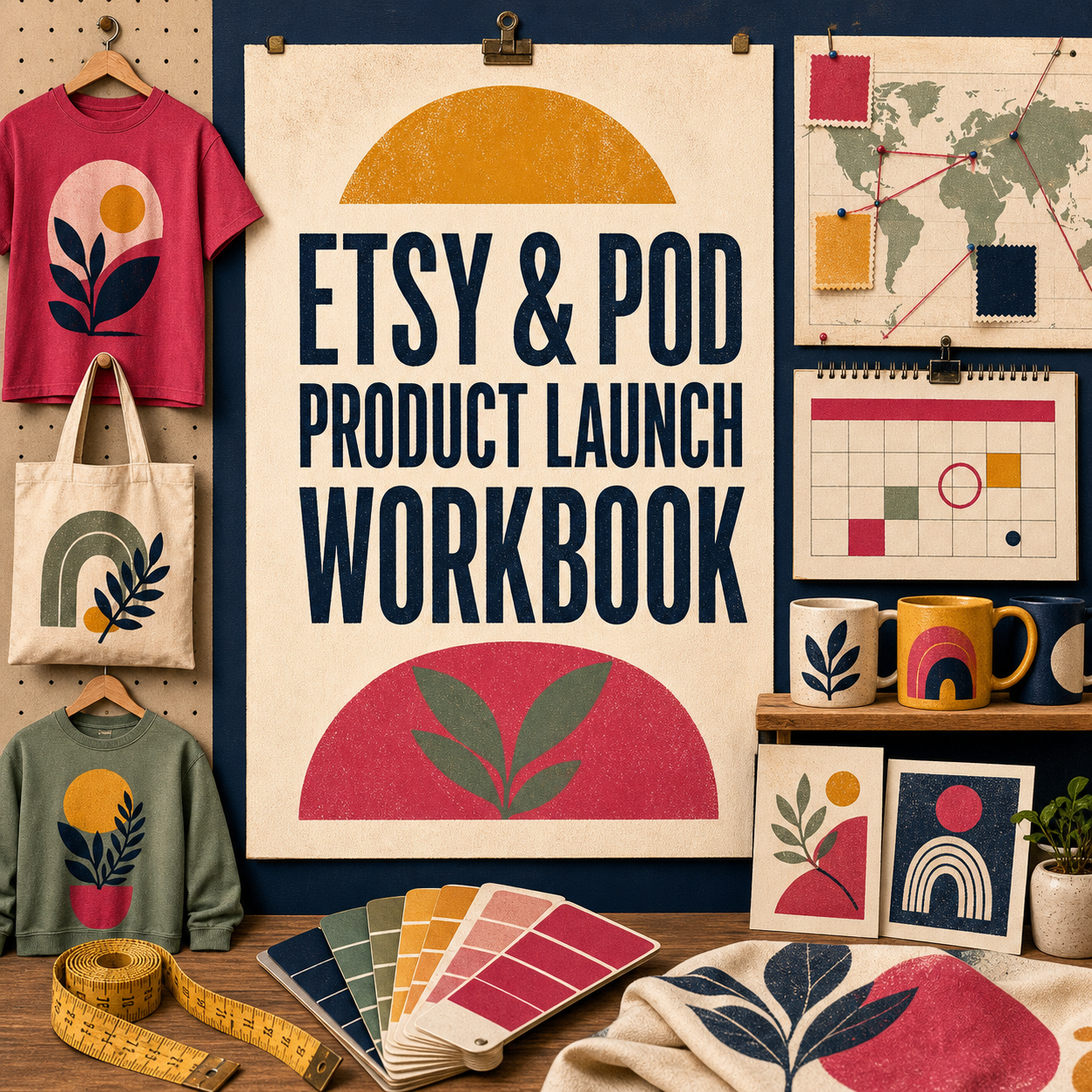 Etsy and POD Product Launch Workbook cover