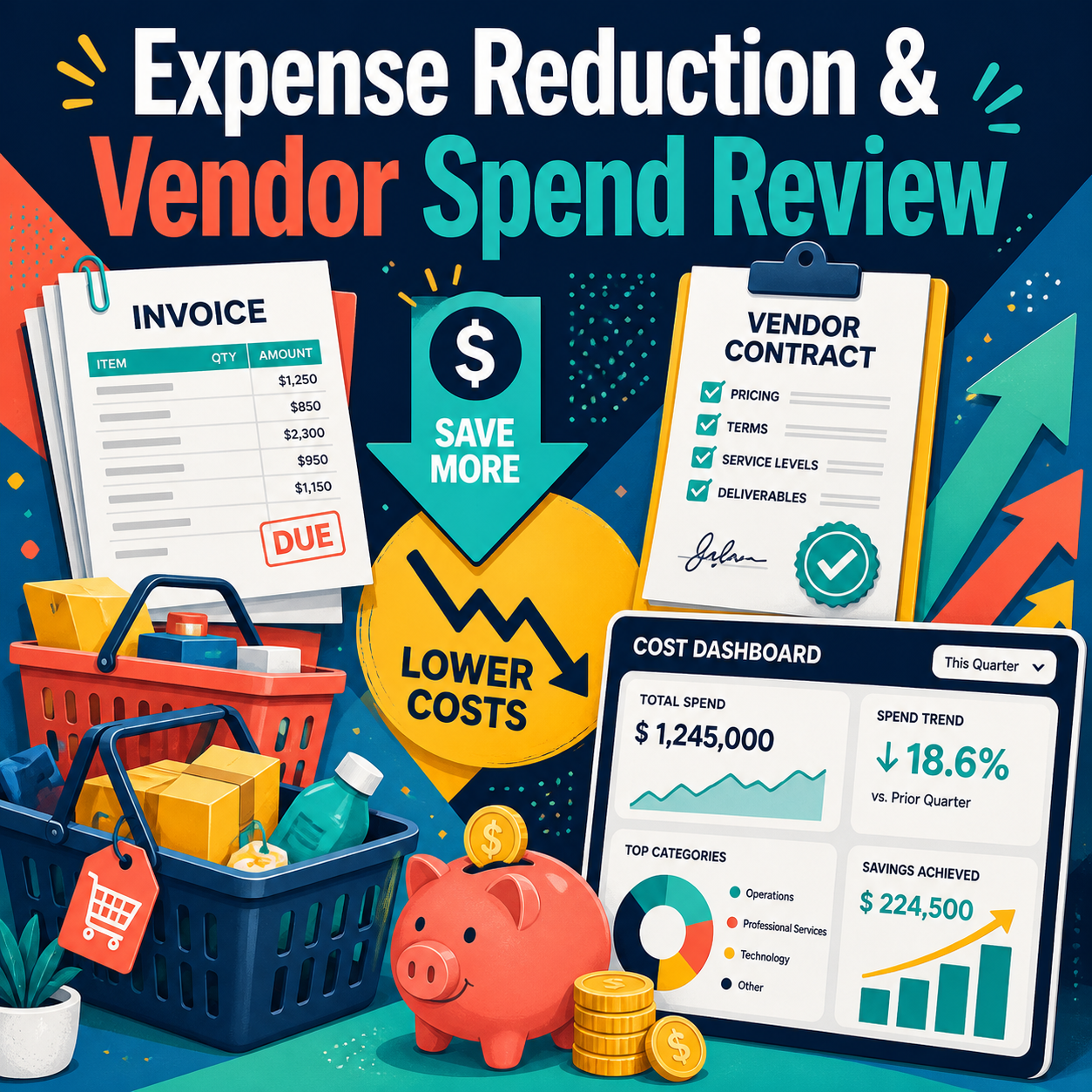 expense reduction vendor spend review workbook product image 1