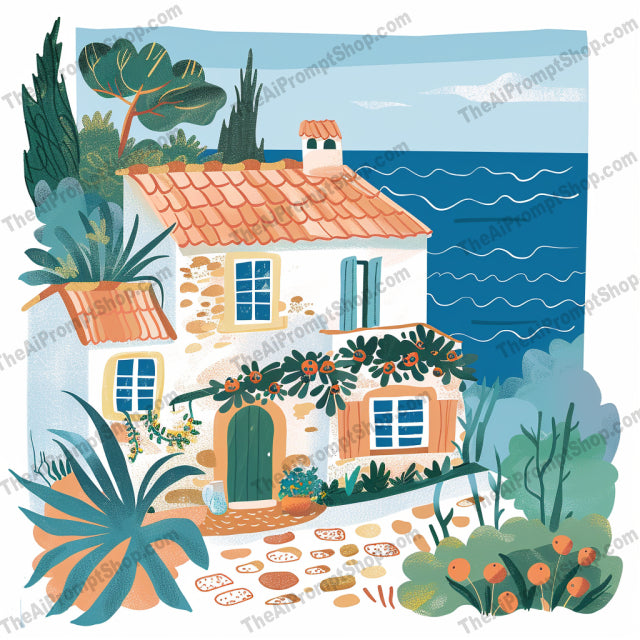 Scenic Landscape Illustrations AI MidJourney Image Prompt, 9037 Landscapes & Paintings, midjourney, landscape, illustration, whimsical, scenic, pastel colors, serene, picturesque, nature, countryside, cottage, winter, autumn, windmill, Japanese garden, mediterranean, mountains, trees, flowers, soft colors, charming, Midjourney, Ai, Ai Image Prompt, Image Prompt, Prompt