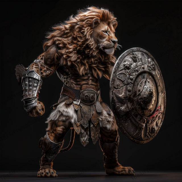 Anthropomorphic Animal Warriors AI MidJourney Image Prompt, 8244