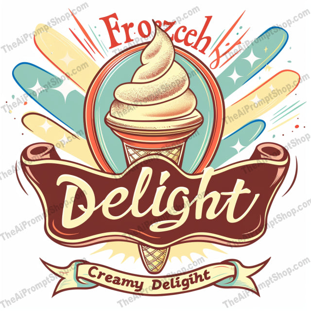 Vintage Ice Cream Labels AI MidJourney Image Prompt, 9095 Food, midjourney, vintage, ice cream, label, retro, nostalgic, sweet treats, dessert, creamy delight, food illustration, branding, logo, badge, emblem, cream cone, colorful, classic design, confectionery, food art, product packaging, ice cream cone, Midjourney, Ai, Ai Image Prompt, Image Prompt, Prompt