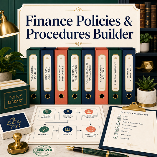 finance policies procedures builder product image 1