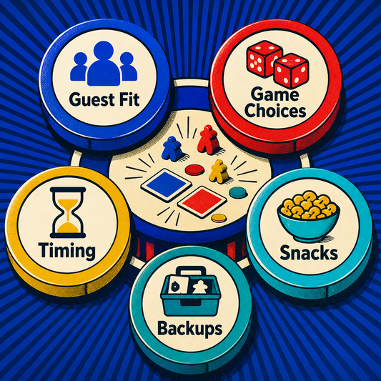 Game Night Host System illustrated contents overview