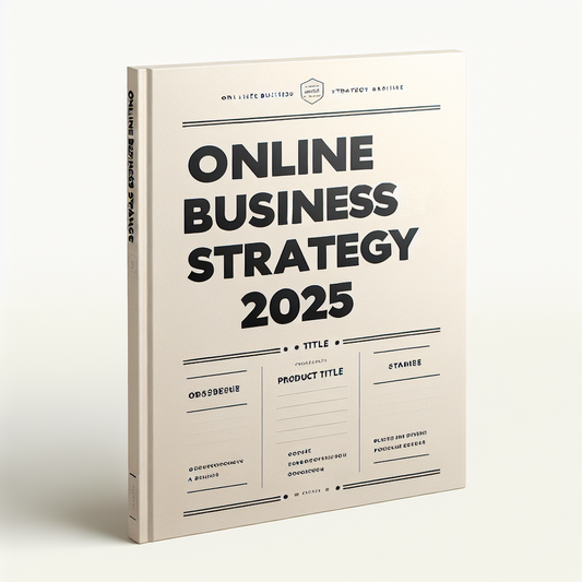 Online Business Strategy 2025