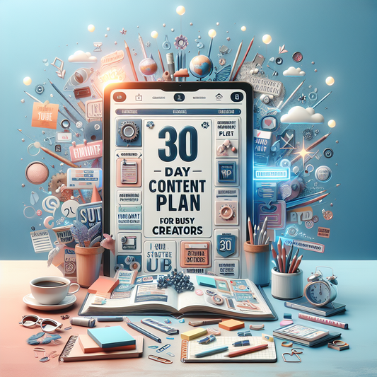 30 Day Content Plan Creation