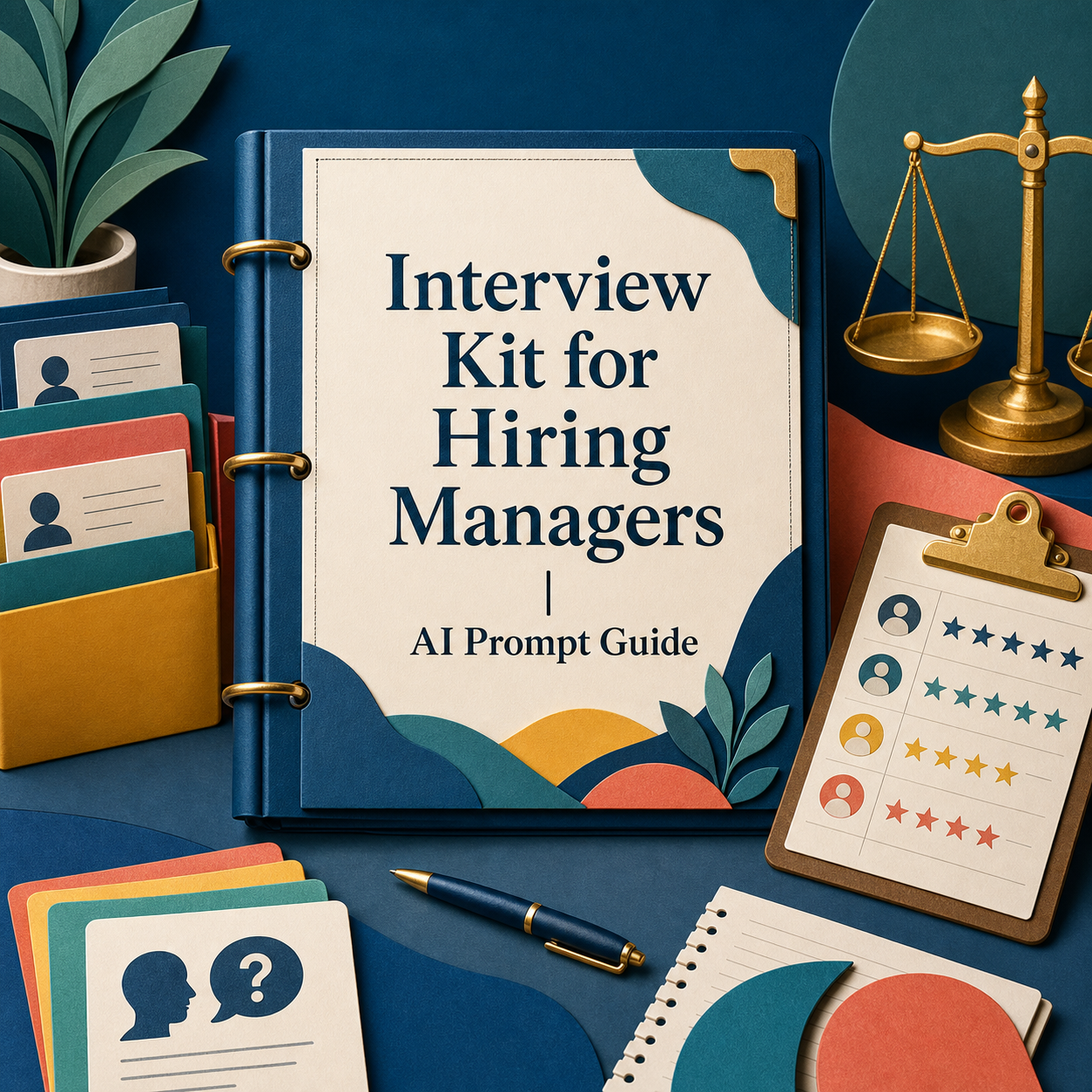 Interview Kit for Hiring Managers AI Prompt Guide cover