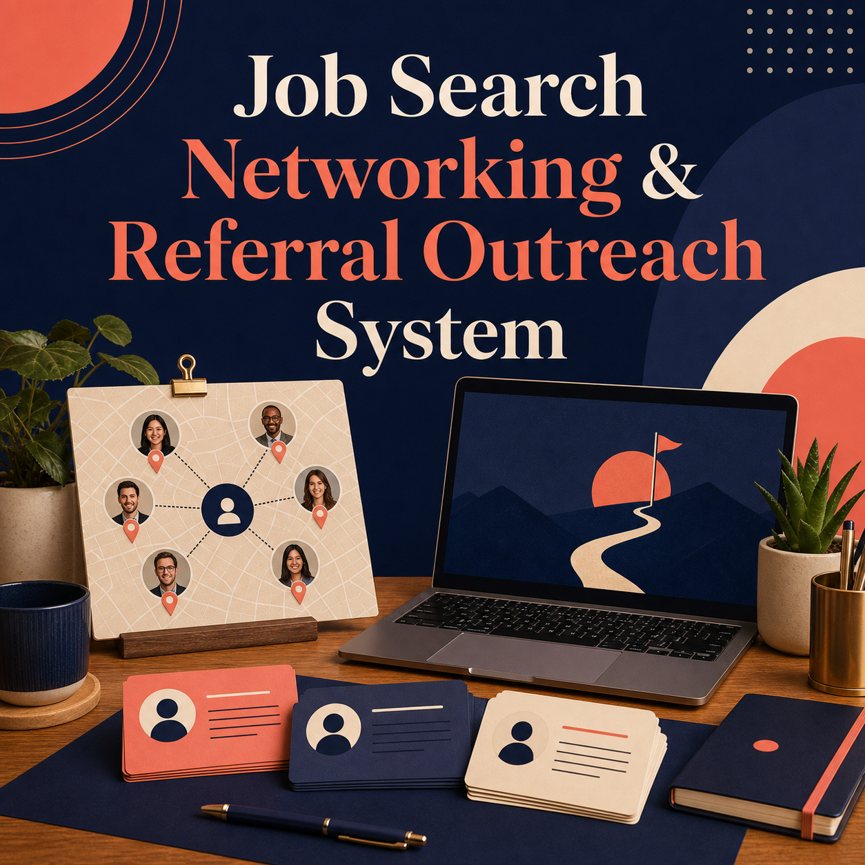 Job Search Networking and Referral Outreach System cover