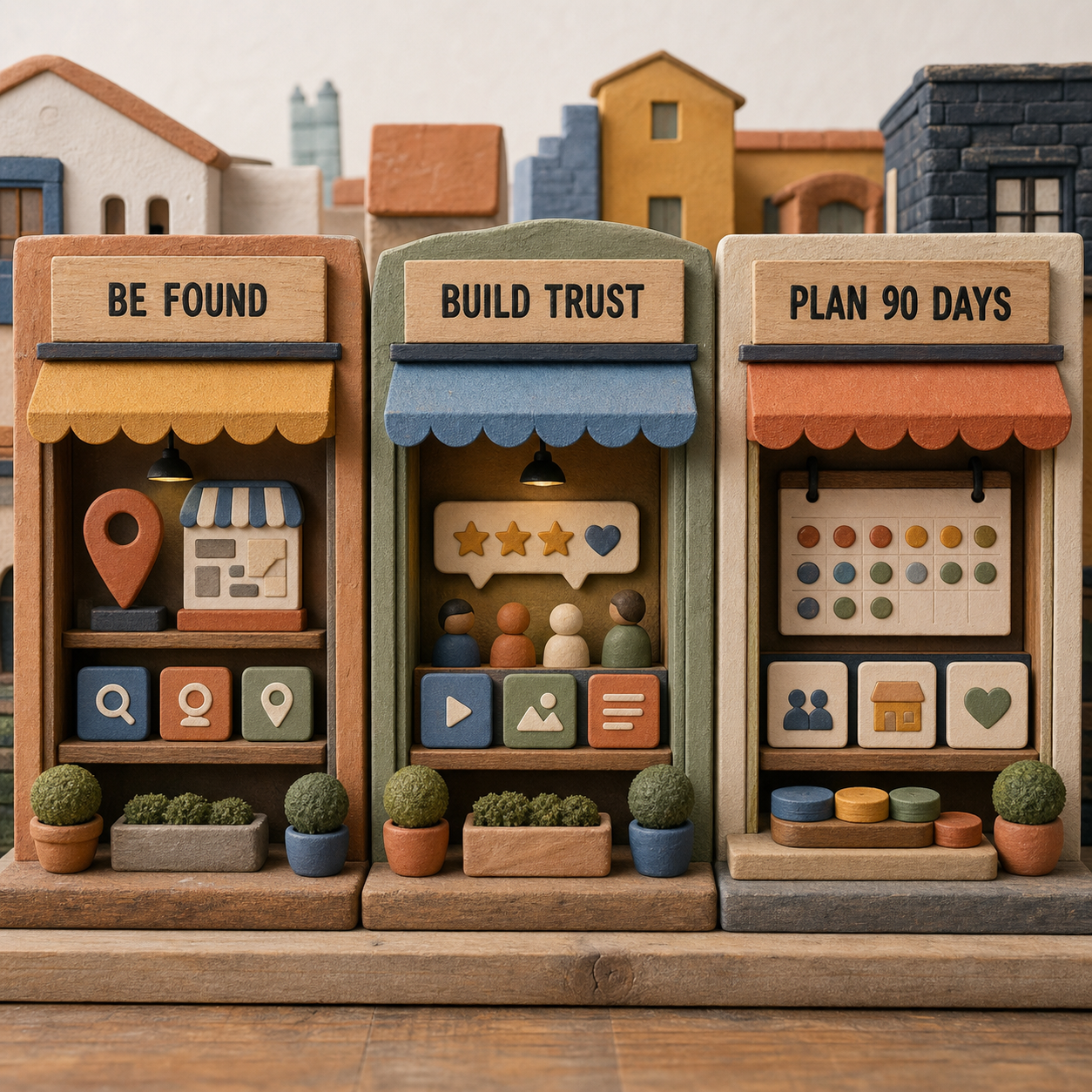 Local Business Marketing Plan | AI Workflow Toolkit illustrated contents overview