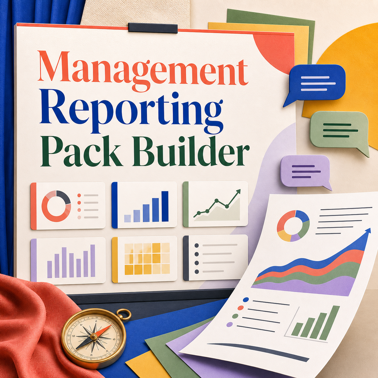 Management Reporting Pack Builder editorial reporting studio cover.