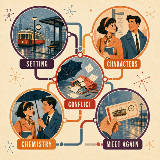 Meet-Cute Scene Generator overview of the details used to shape the output