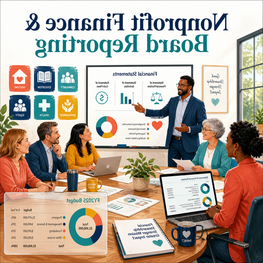 nonprofit finance board reporting workbook product image 2