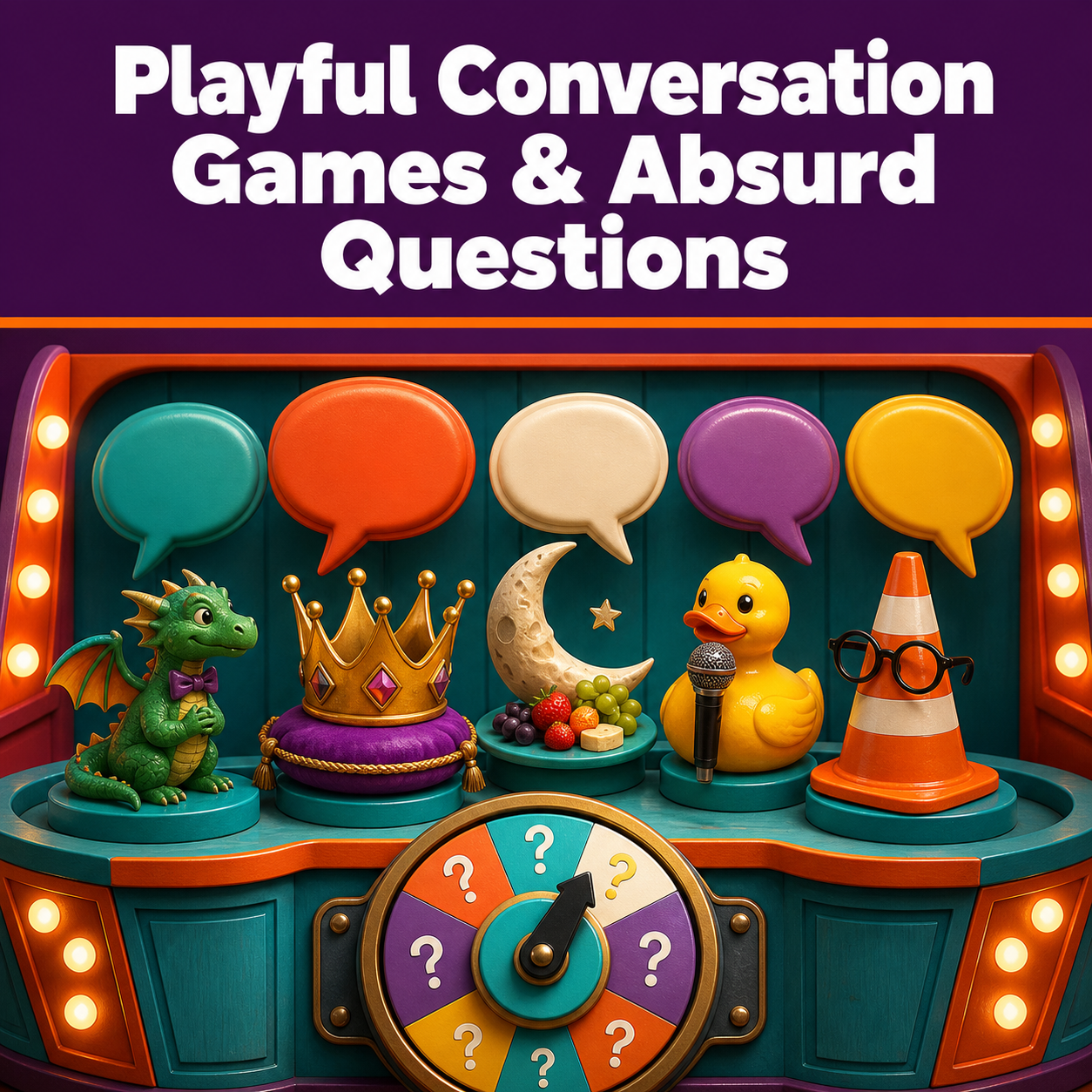 Playful Conversation Games & Absurd Questions | AI Prompt Pack cover for planning the project