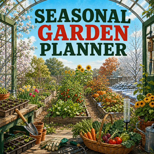 Seasonal Garden Planner for planning planting, care, troubleshooting, and harvests