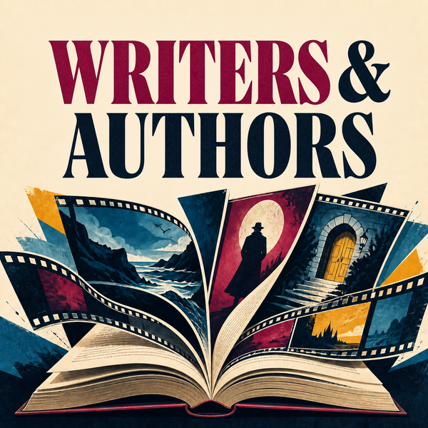 Writers and authors video prompts represented by an open book unfolding into cinematic story scenes