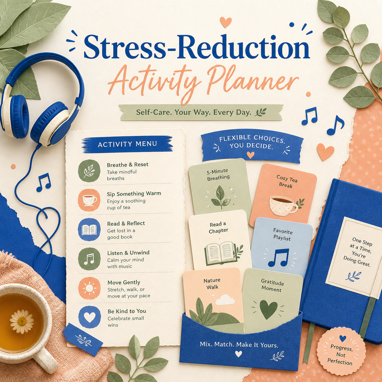 stress reduction activity planner product image 1
