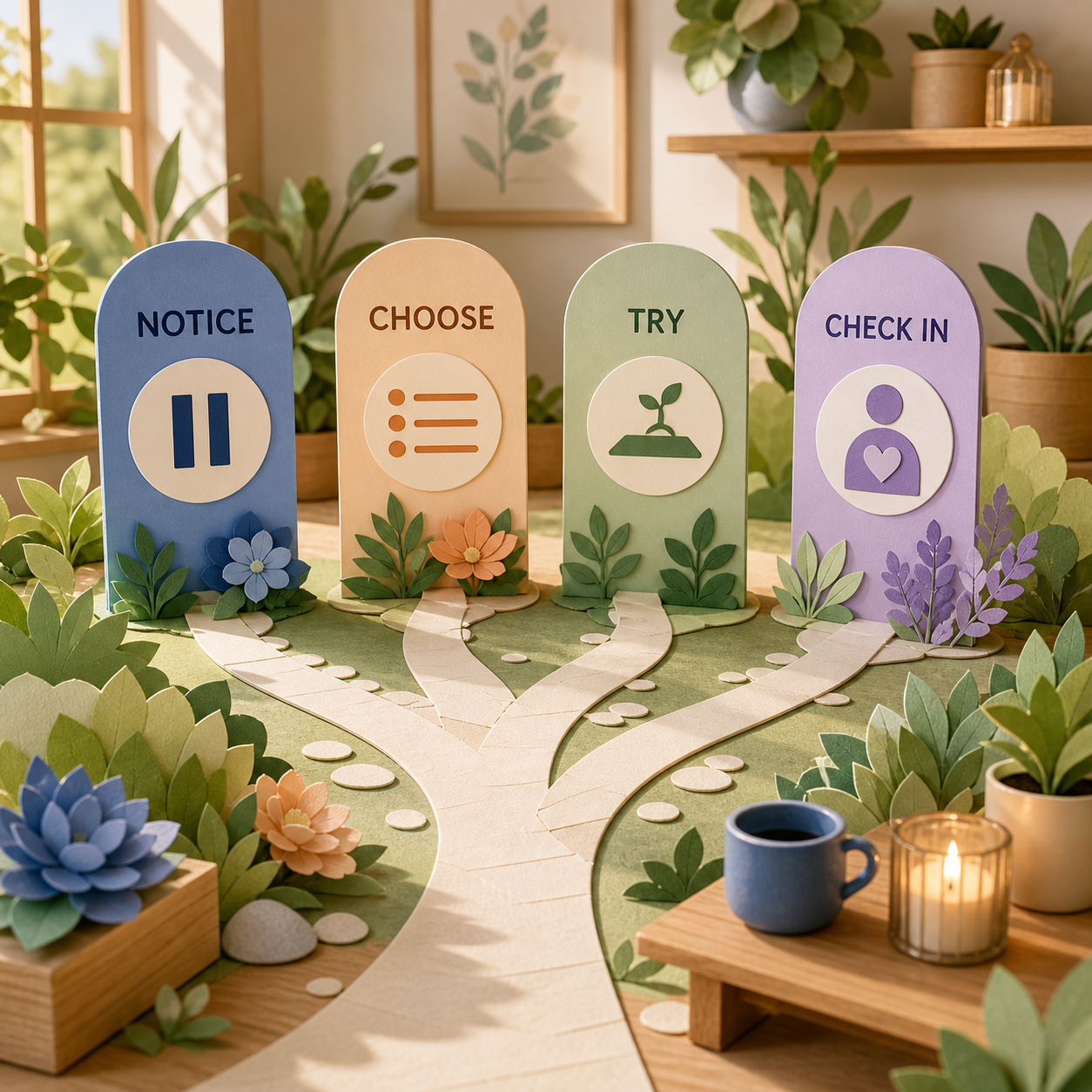 Stress-Reduction Activity Planner step-by-step process for using the toolkit in everyday life.