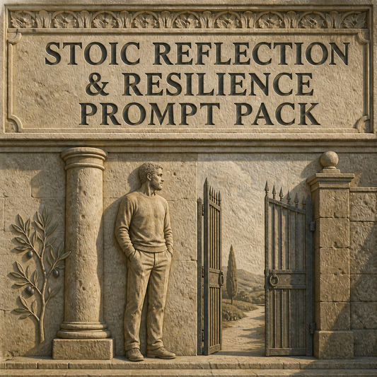 Stoic Reflection & Resilience Prompt Pack cover