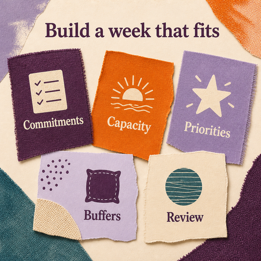 Weekly Reset & Capacity Planning System | AI Workflow Toolkit illustrated contents overview